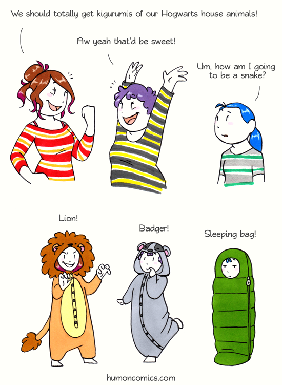 All Hogwarts houses are equal HumonComics.com