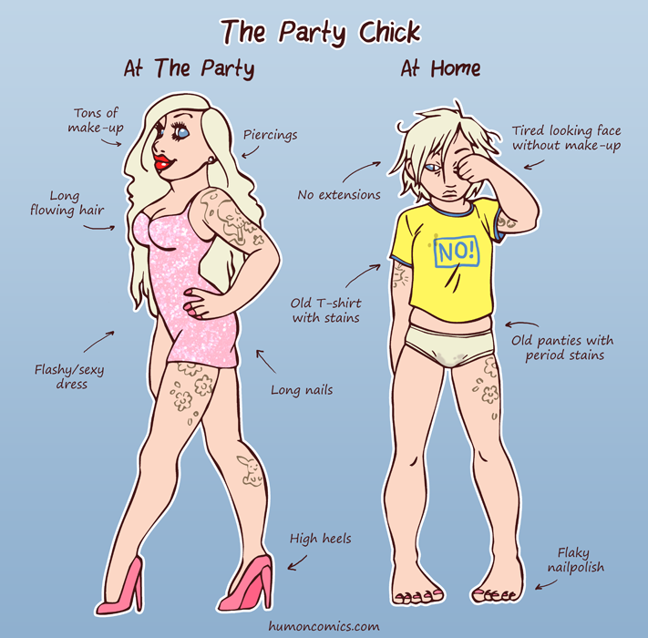 Party Chick HumonComics.com